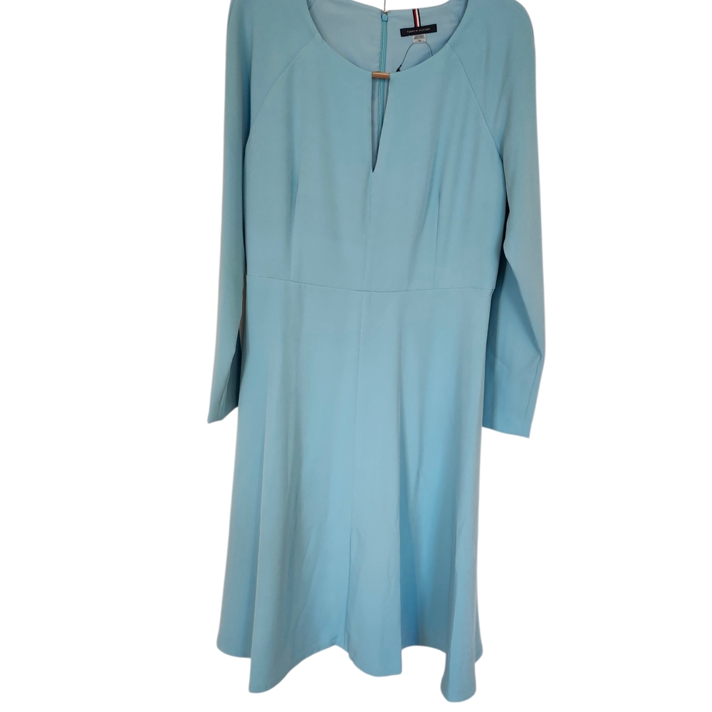 Tommy Hilfiger Light Blue Long Sleeve Dress
